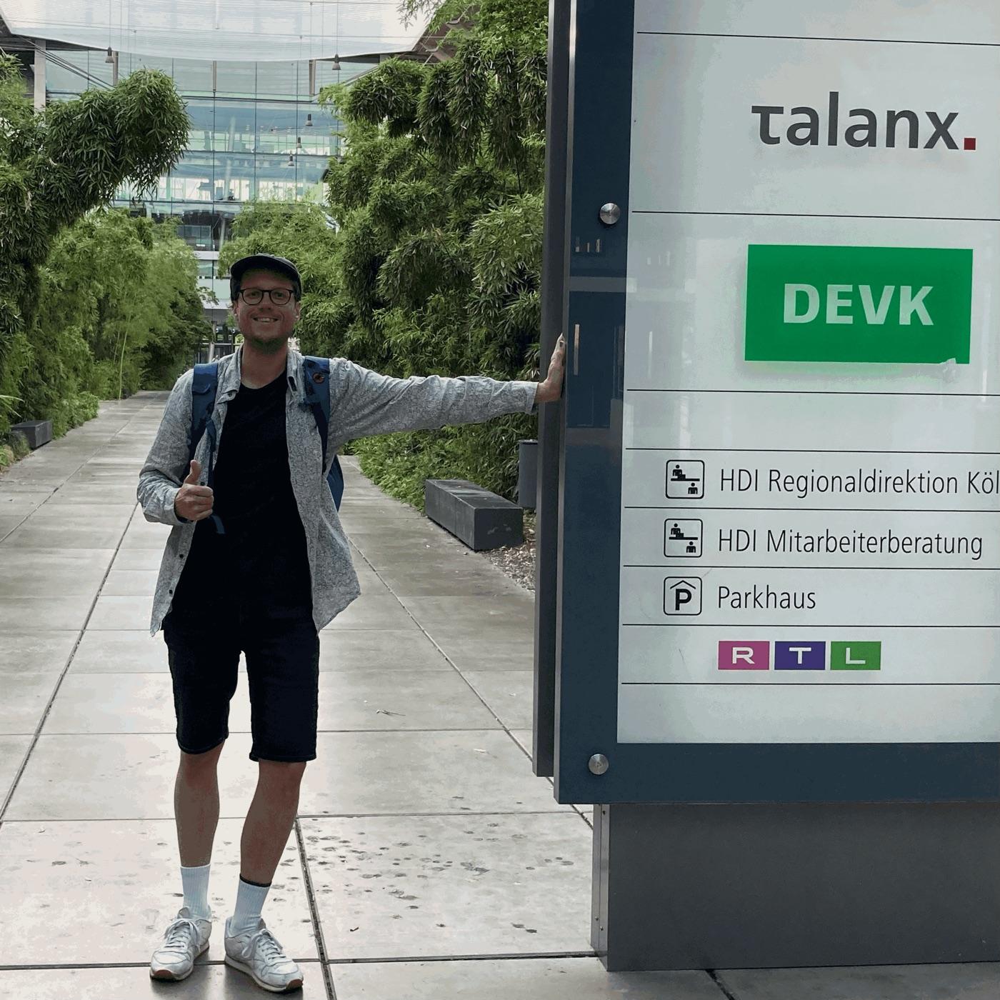 Erik Weber am DEVK-Standort in Köln